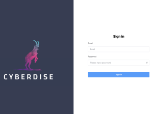 Cyberdise Cybersecurity Awareness Platform ready for production - login