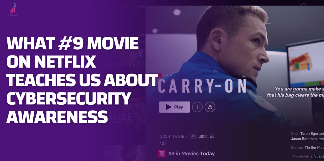 The image show the netflix movie named Carry-on