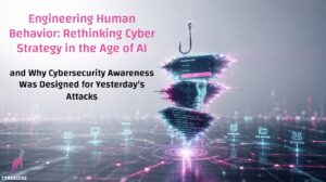 Phishing hook pulling a corporate login prompt and a human face made of data down into a company's email, endpoints, cloud, databases and HR systems