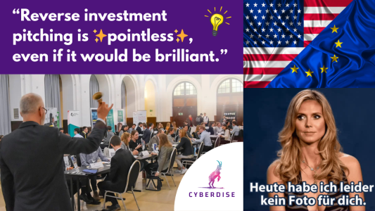 Reverse Investment Pitching is Pointless, Even if It Would Be Brilliant.